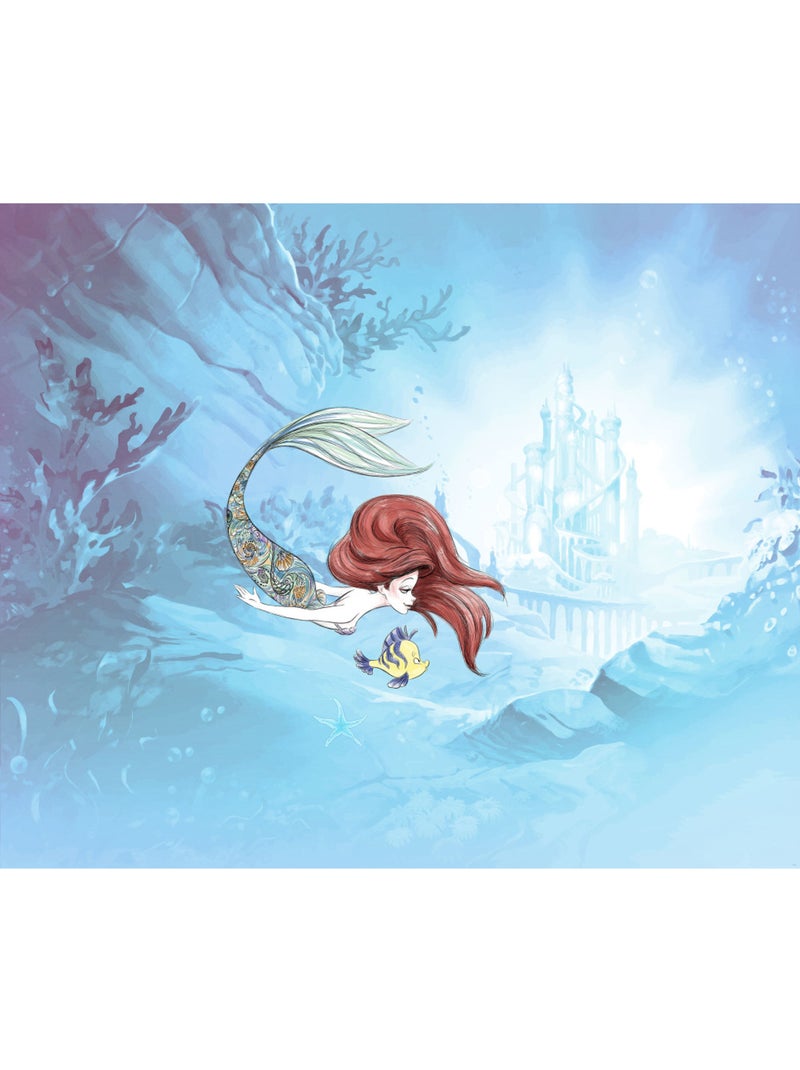 Papier peint panoramique - ariel under the sea - taille: 300 x 250 cm Multicolore - Kiabi