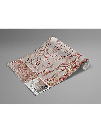 Papier peint panoramique - art nouveau rouge - taille: 250 x 280 cm