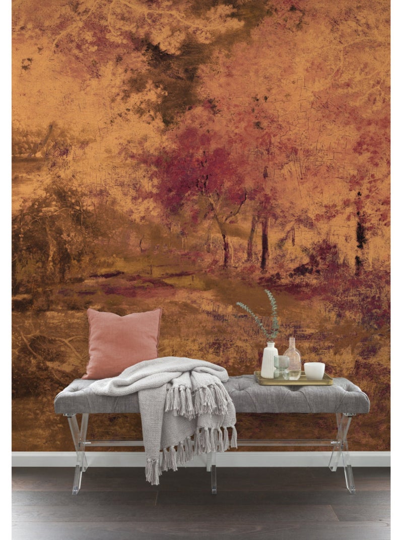 Papier peint panoramique - autumna - taille: 200 x 280 cm Multicolore - Kiabi