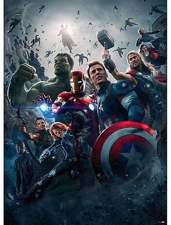 Papier peint panoramique - avengers-age-of-ultron-movie-poster - taille: 184 x 254 cm