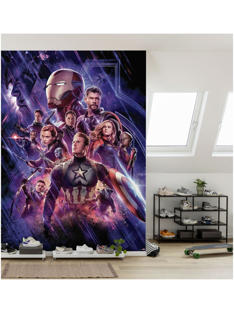 Papier peint panoramique - avengers-endgame-movie-poster - taille: 184 x 254 cm Multicolore - Kiabi