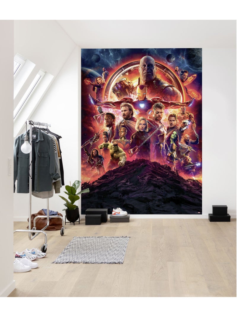Papier peint panoramique - avengers-infinity-war-movie-poster - taille: 184 x 254 cm Multicolore - Kiabi