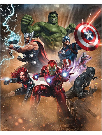 Papier peint panoramique - avengers superpower - taille: 200 x 250 cm