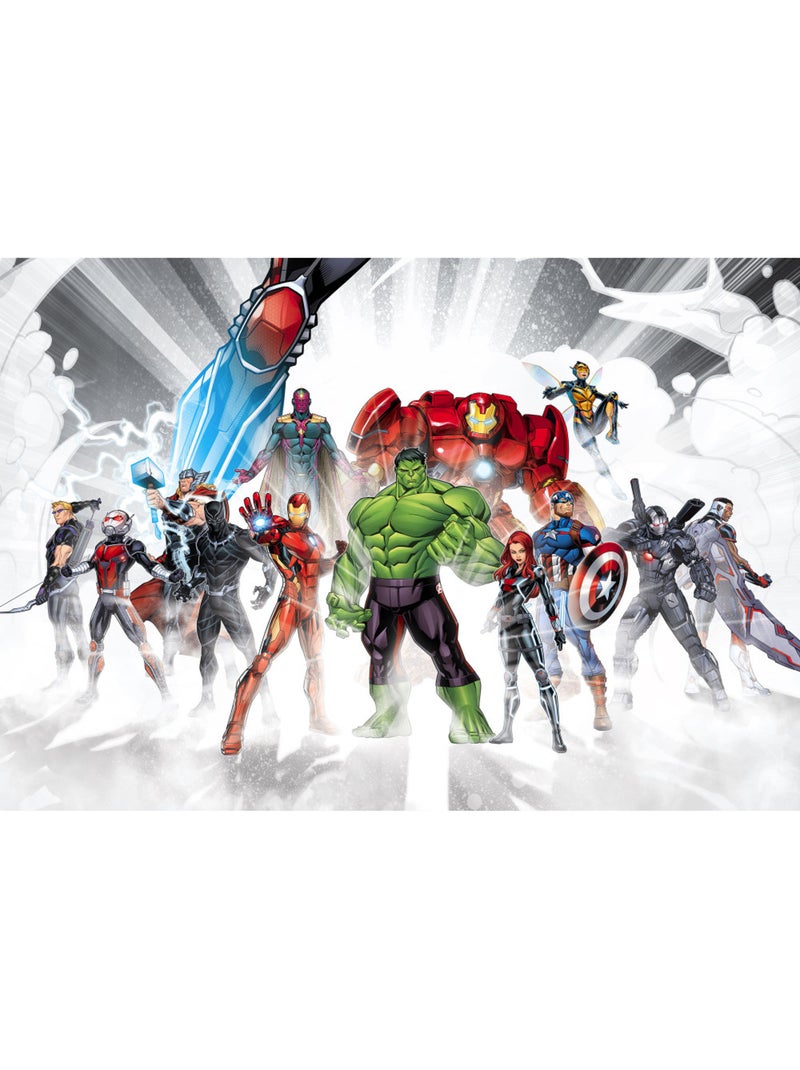 Papier peint panoramique - avengers unite - taille: 368 x 254 cm Multicolore - Kiabi