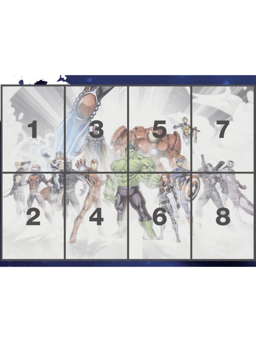 Papier peint panoramique - avengers unite - taille: 368 x 254 cm - Kiabi