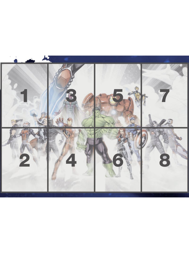 Papier peint panoramique - avengers unite - taille: 368 x 254 cm Multicolore - Kiabi