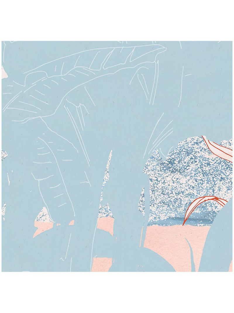 Papier peint panoramique - banana leaves - taille: 250 x 280 cm Multicolore - Kiabi