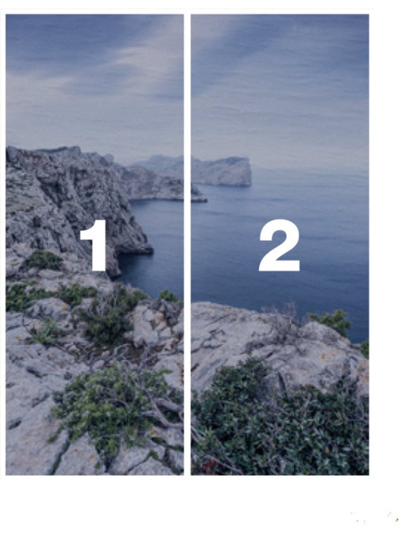 Papier peint panoramique - bizarre coast - taille: 200 x 250 cm Multicolore - Kiabi