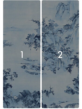 Papier peint panoramique - blue china - taille: 200 x 280 cm