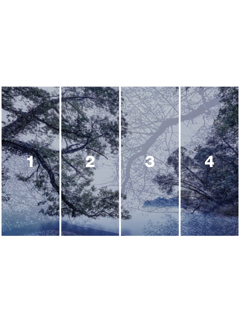 Papier peint panoramique - blue waters - taille: 400 x 250 cm Multicolore - Kiabi