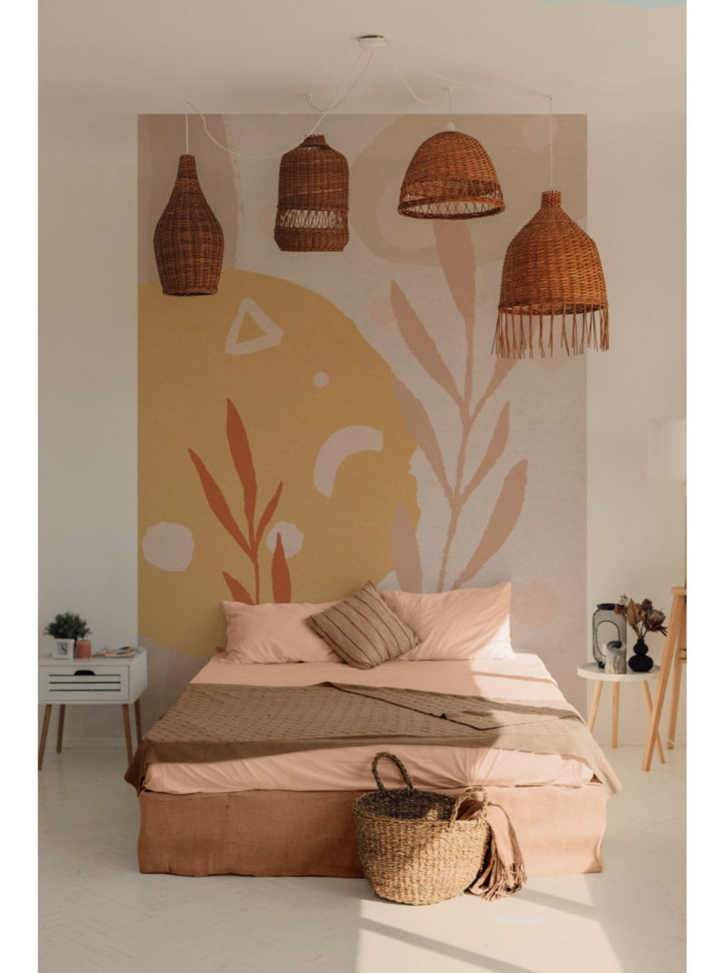 Papier peint panoramique - bohemia scandi - taille: 200 x 280 cm Multicolore - Kiabi