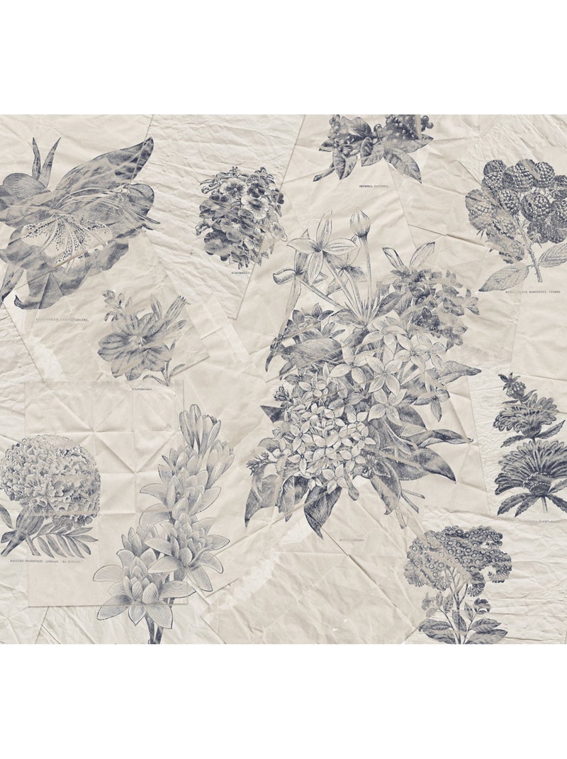 Papier peint panoramique - botanical papers - taille: 300 x 280 cm Multicolore - Kiabi