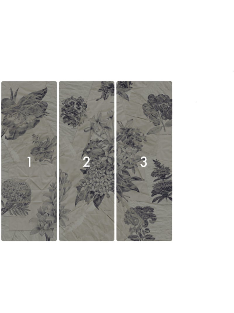Papier peint panoramique - botanical papers - taille: 300 x 280 cm Multicolore - Kiabi
