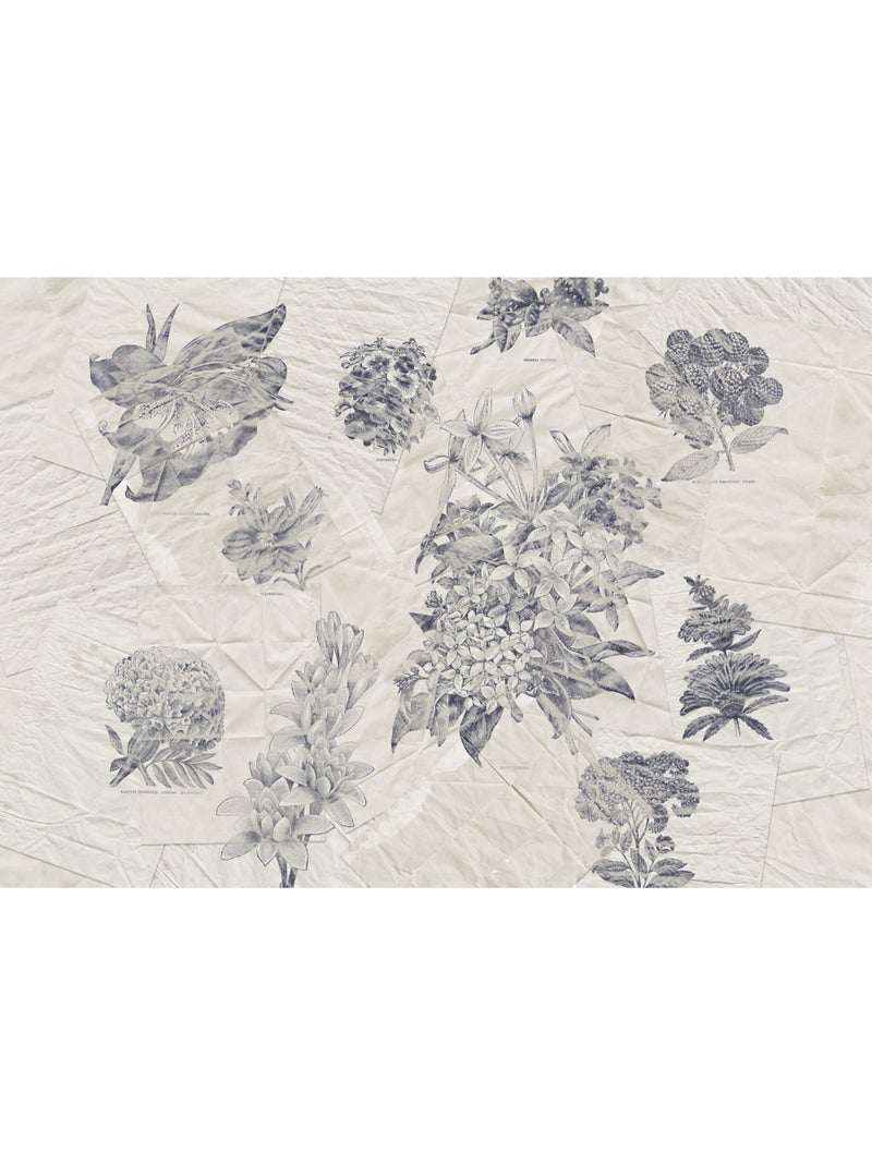 Papier peint panoramique - botanical papers - taille: 400 x 280 cm Multicolore - Kiabi