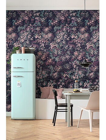 Papier peint panoramique - botanique aubergine - taille: 300 x 280 cm