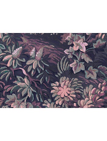 Papier peint panoramique - botanique aubergine - taille: 300 x 280 cm
