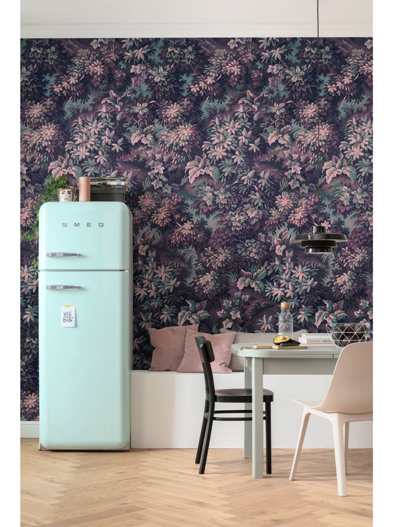Papier peint panoramique - botanique aubergine - taille: 300 x 280 cm Multicolore - Kiabi