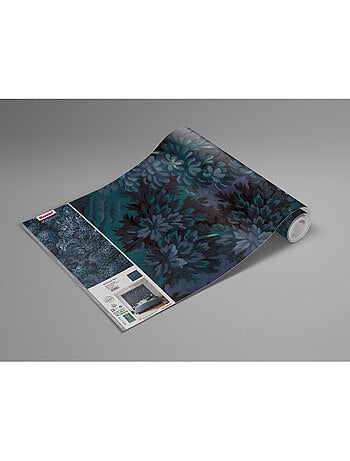 Papier peint panoramique - botanique bleu - taille: 300 x 280 cm