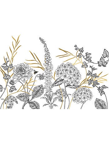 Papier peint panoramique - bumble bee - taille: 400 x 280 cm