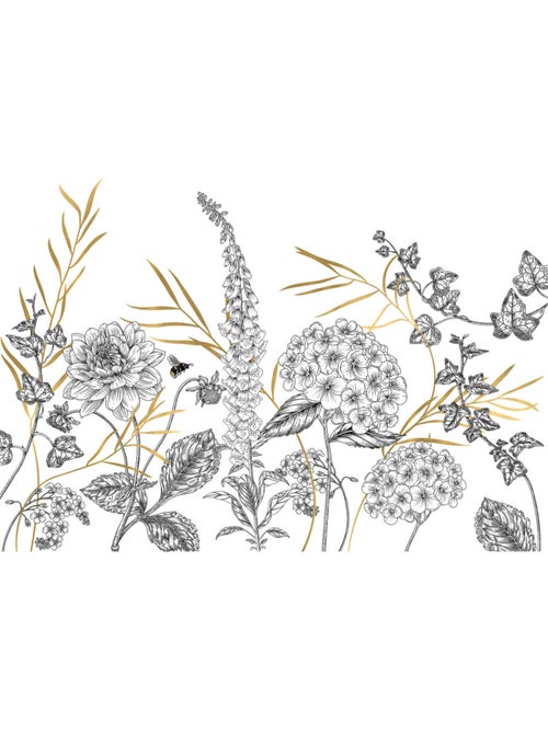 Papier peint panoramique - bumble bee - taille: 400 x 280 cm - Kiabi