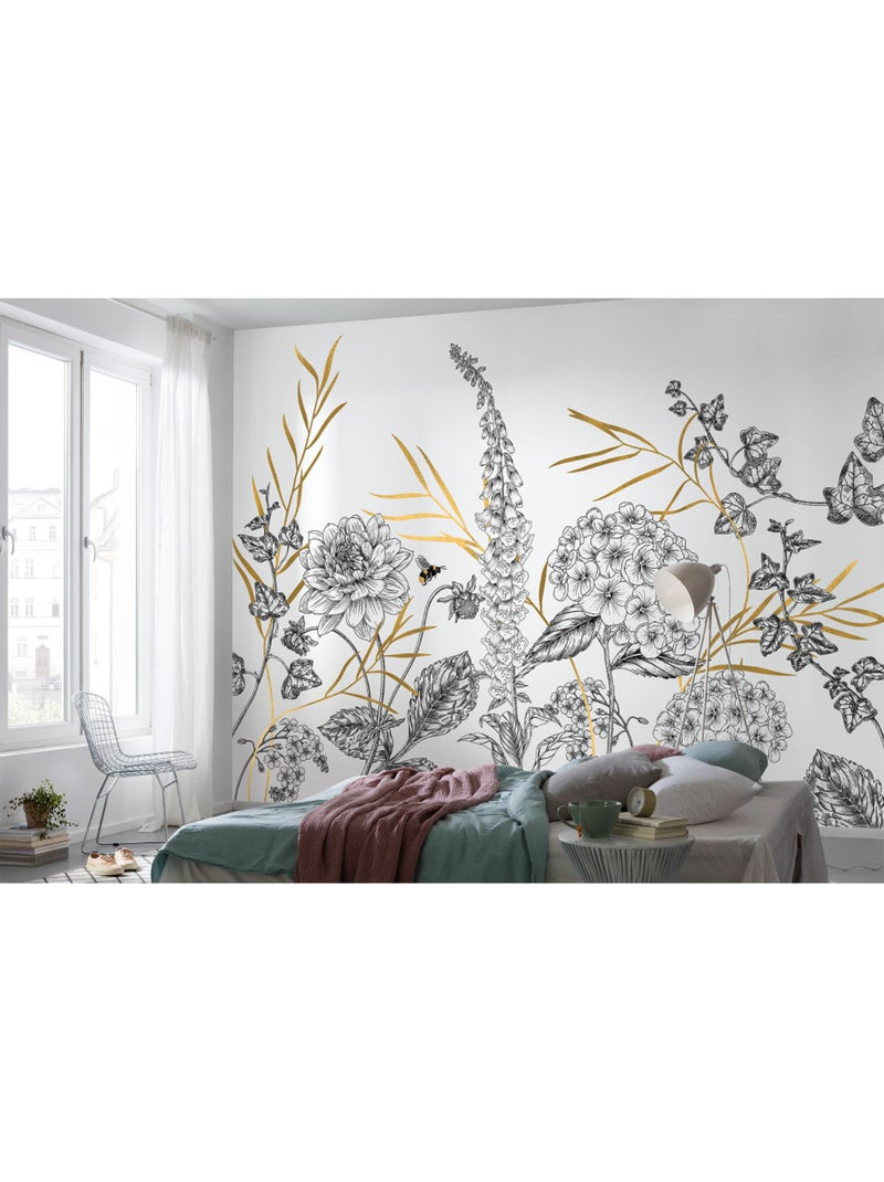 Papier peint panoramique - bumble bee - taille: 400 x 280 cm Multicolore - Kiabi
