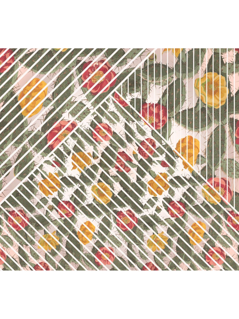 Papier peint panoramique - cactus - taille: 300 x 280 cm Multicolore - Kiabi