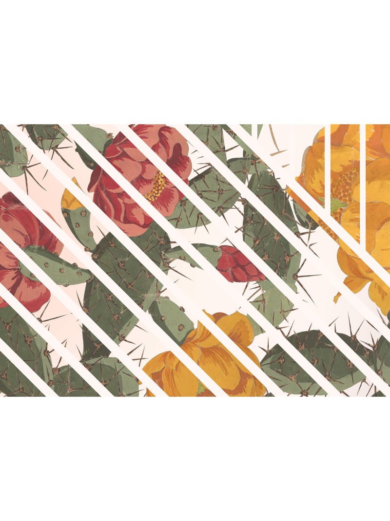 Papier peint panoramique - cactus - taille: 300 x 280 cm Multicolore - Kiabi