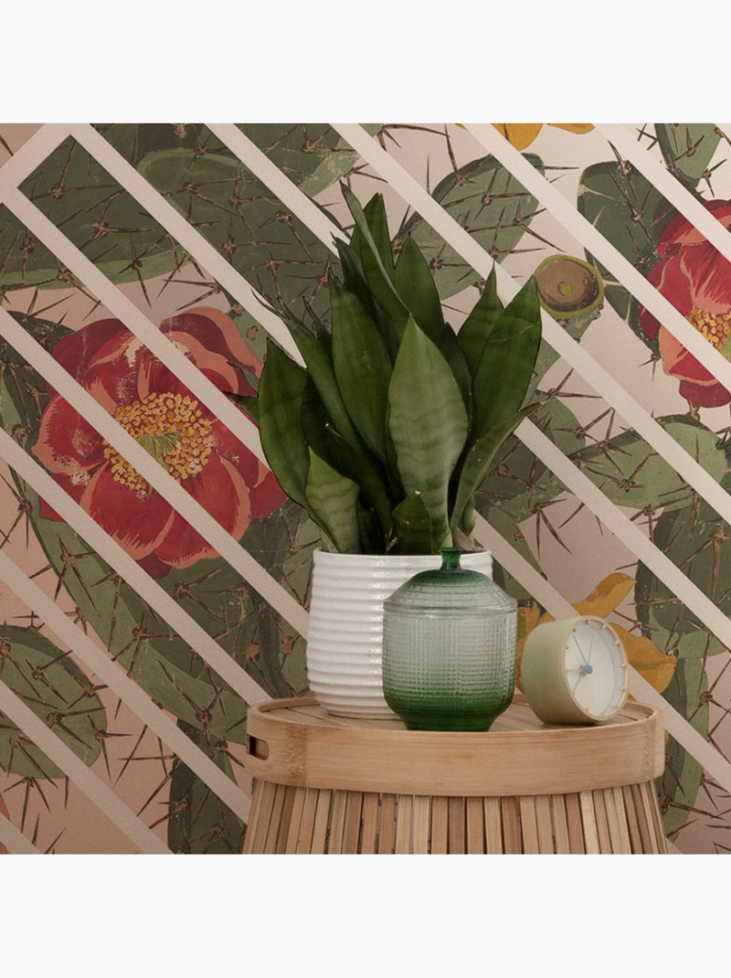 Papier peint panoramique - cactus - taille: 300 x 280 cm Multicolore - Kiabi