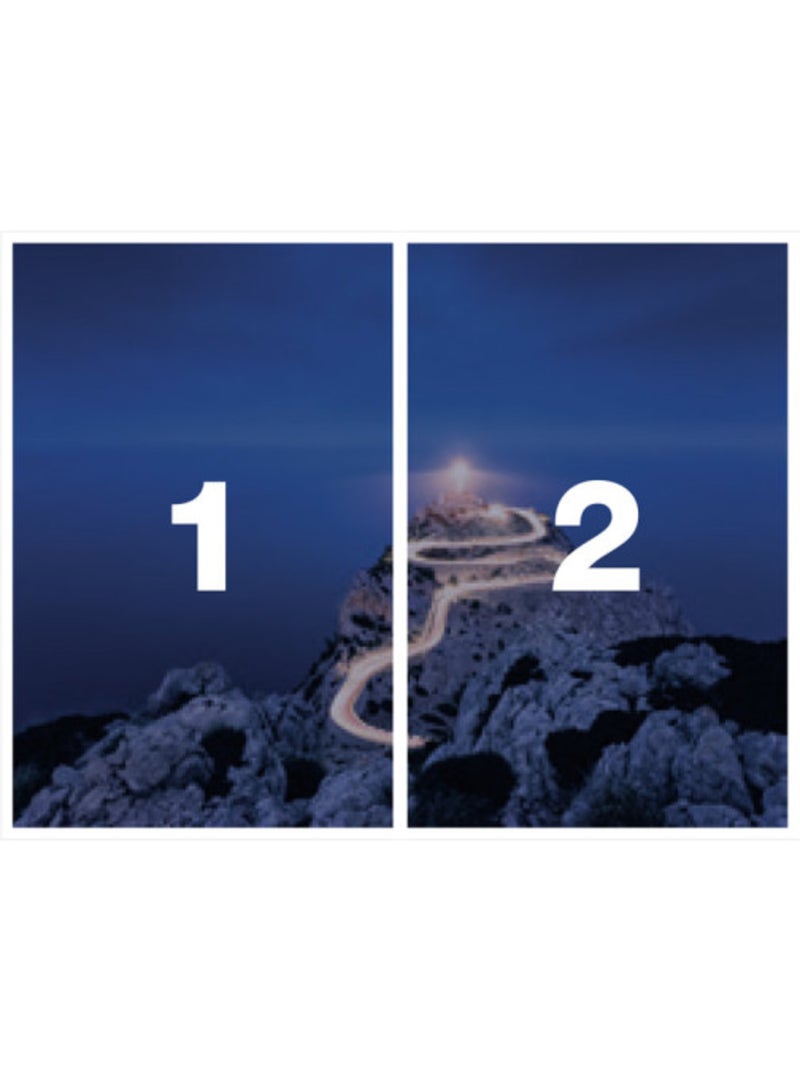 Papier peint panoramique - cap formentor - taille: 200 x 150 cm Multicolore - Kiabi