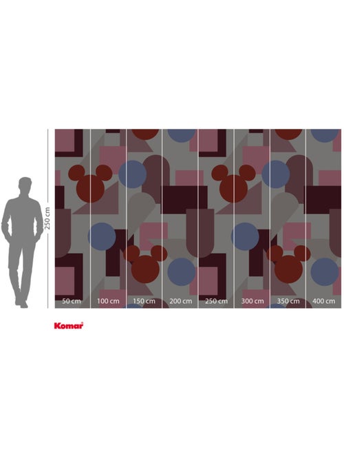 Papier peint panoramique - Colourful Mickey - Taille: 400 x 250 cm - Kiabi