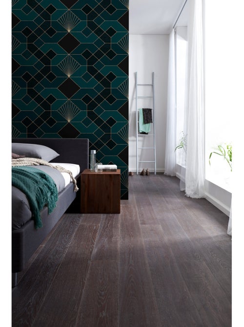 Papier peint panoramique - coquilles mer - taille: 300 x 280 cm - Kiabi