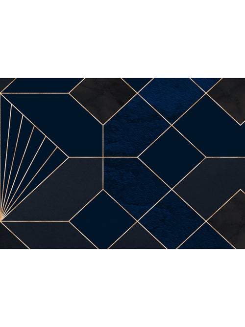 Papier peint panoramique - coquilles nuit - taille: 150 x 280 cm - Kiabi