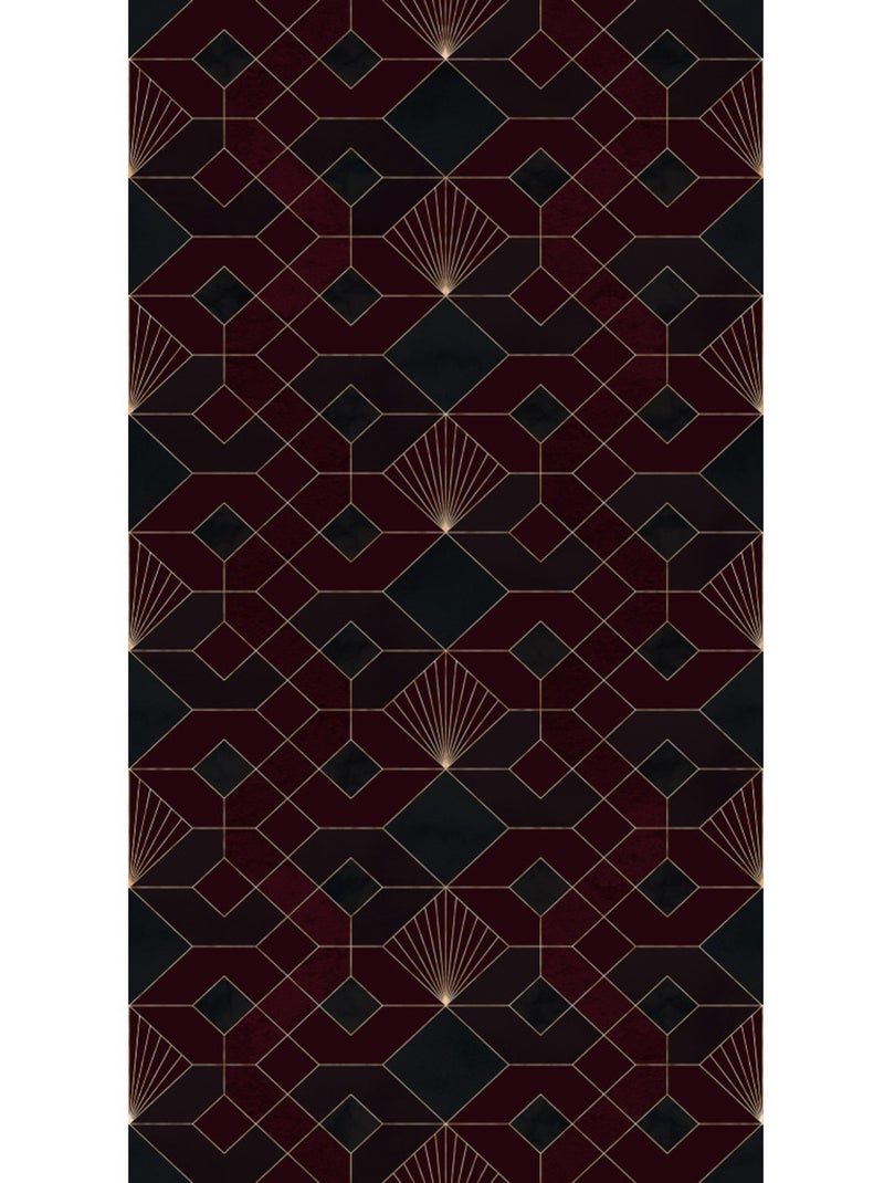 Papier peint panoramique - coquilles rouges - taille: 150 x 280 cm Multicolore - Kiabi