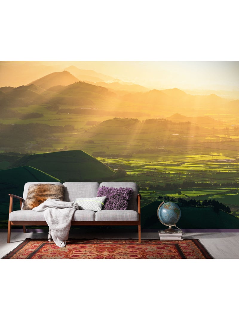 Papier peint panoramique - crater land - taille: 300 x 200 cm Multicolore - Kiabi