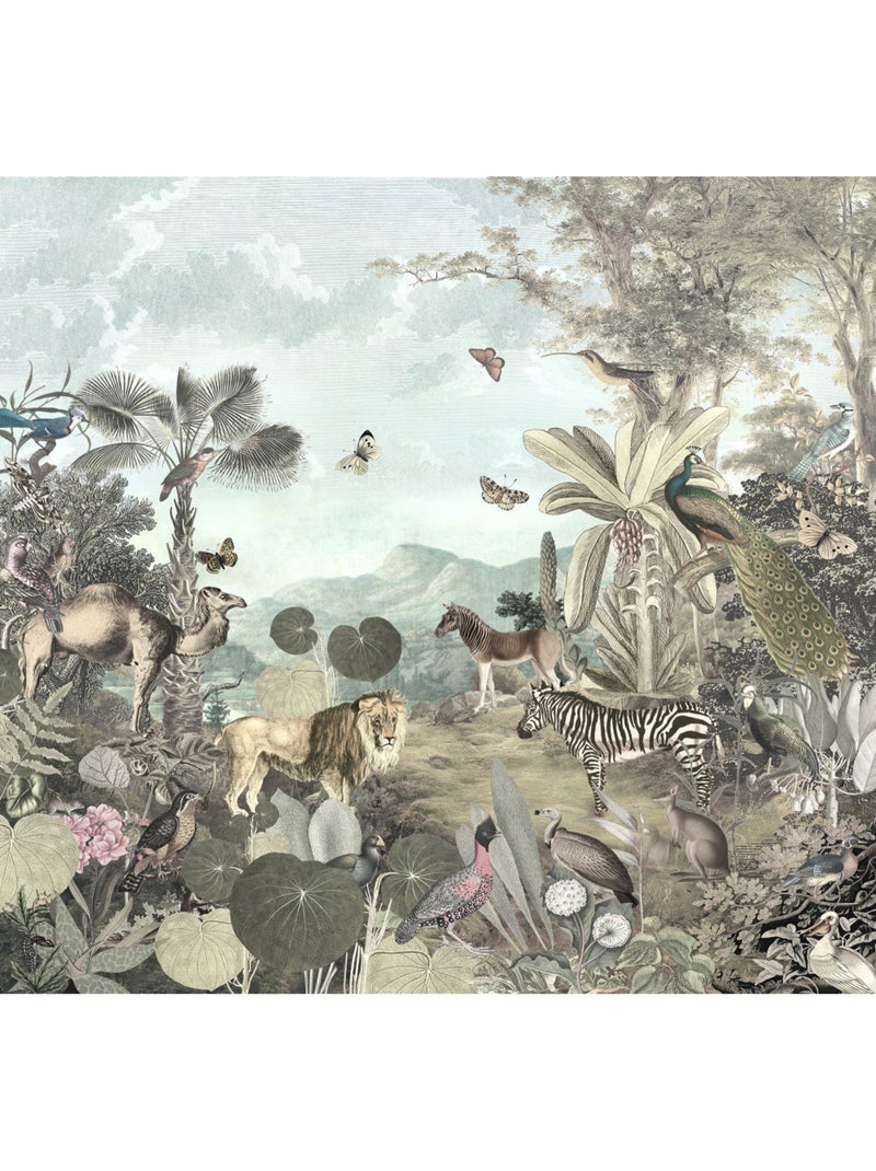 Papier peint panoramique - creation - taille: 300 x 280 cm Multicolore - Kiabi