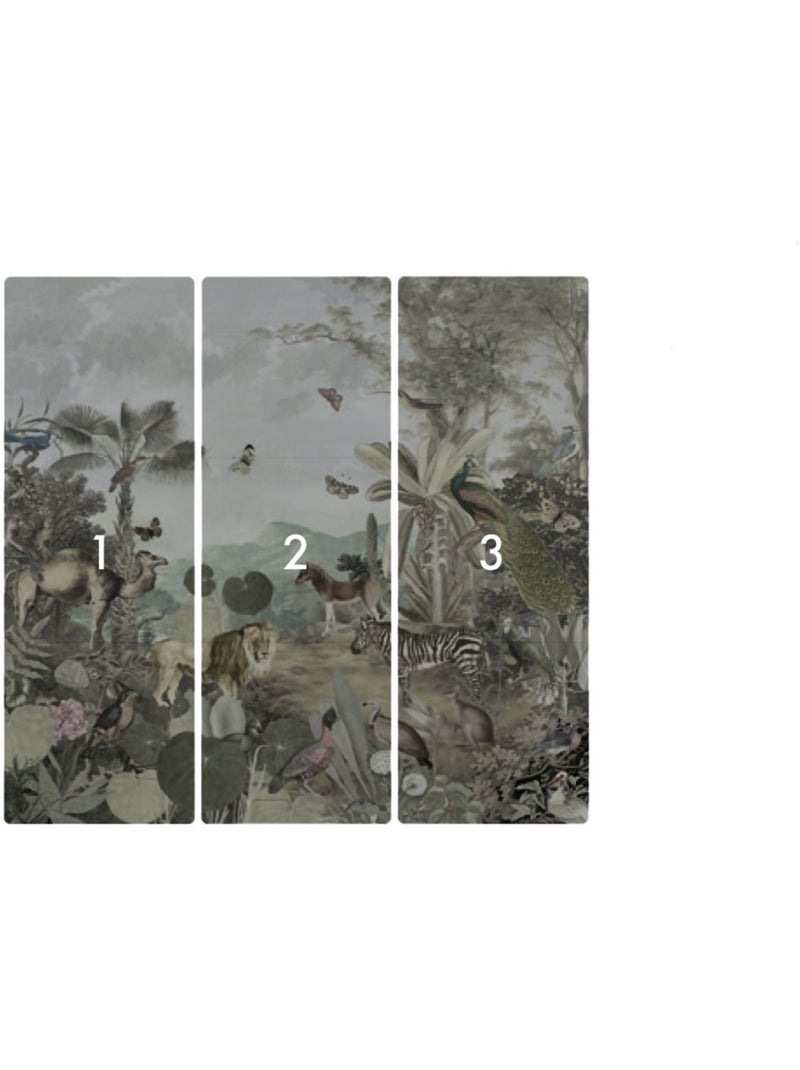 Papier peint panoramique - creation - taille: 300 x 280 cm Multicolore - Kiabi