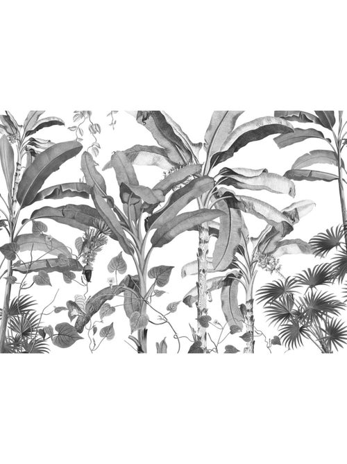 Papier peint panoramique - croissances monochrome - taille: 400 x 280 cm - Kiabi