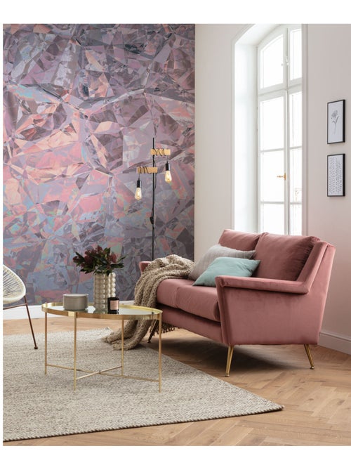 Papier peint panoramique - crystals - taille: 200 x 280 cm - Kiabi