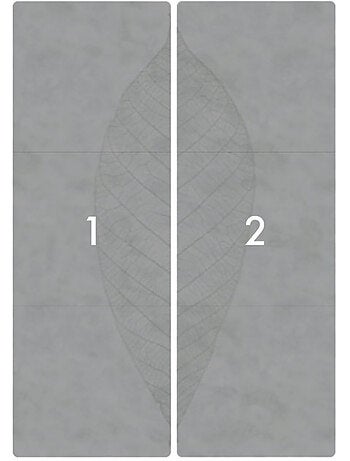 Papier peint panoramique - decent leaf - taille: 200 x 280 cm