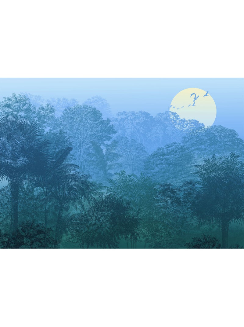Papier peint panoramique - deep in the jungle - taille: 400 x 280 cm Multicolore - Kiabi
