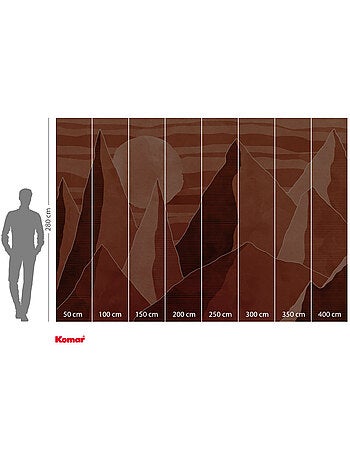 Papier peint panoramique - desert mile - taille: 400 x 280 cm