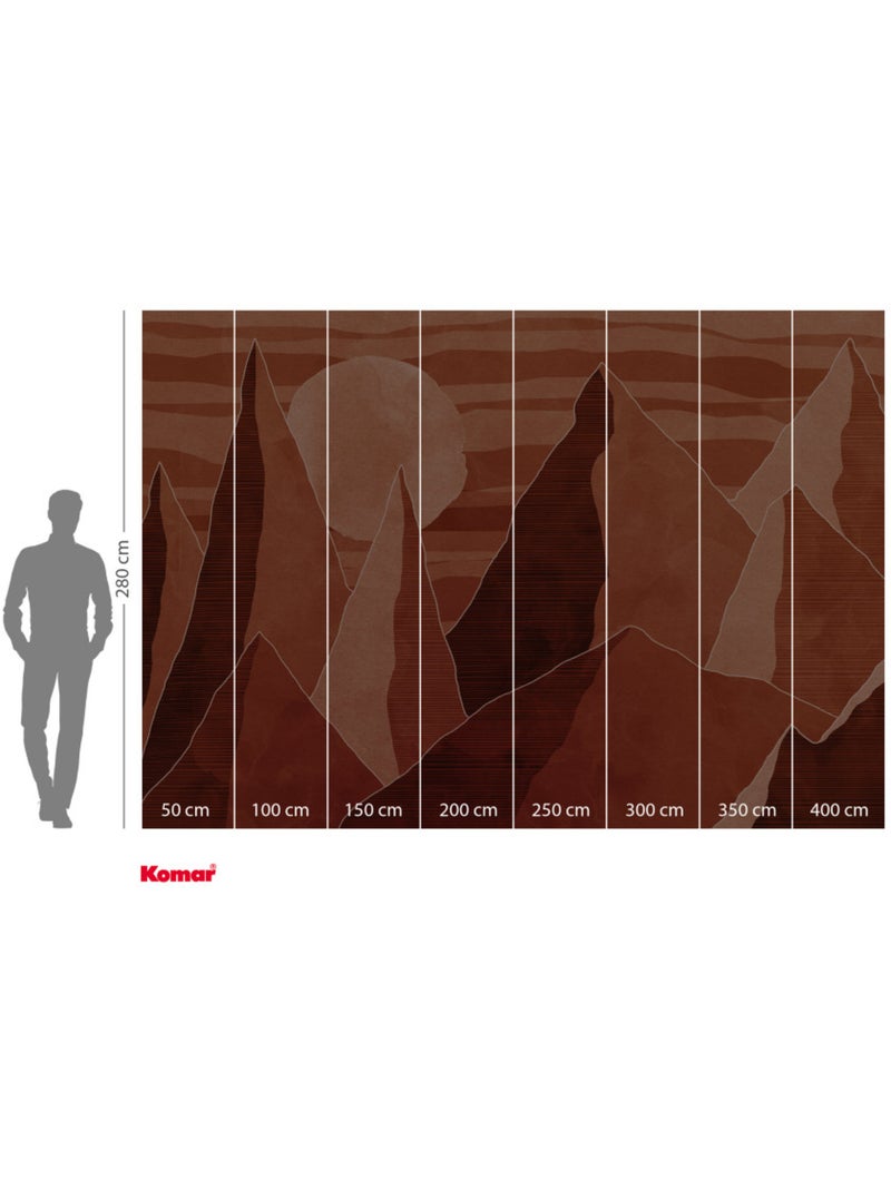 Papier peint panoramique - desert mile - taille: 400 x 280 cm Multicolore - Kiabi