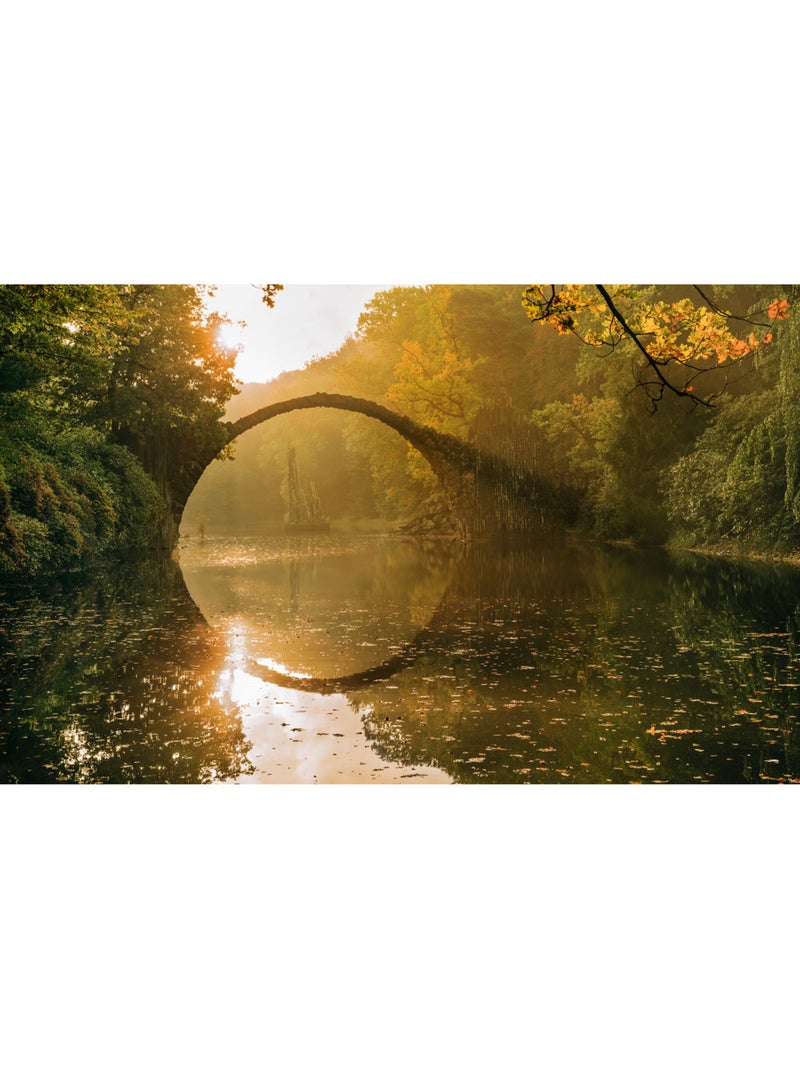 Papier peint panoramique - devil's bridge - taille: 400 x 250 cm Multicolore - Kiabi