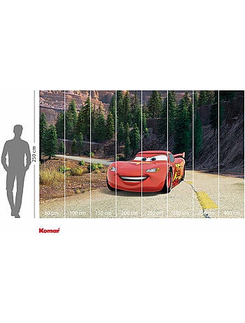 Papier peint panoramique - disney and pixar cars every road has a story - taille: 400 x 250 cm