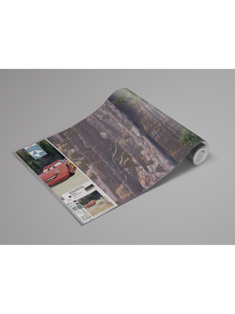 Papier peint panoramique - disney and pixar cars every road has a story - taille: 400 x 250 cm Multicolore - Kiabi