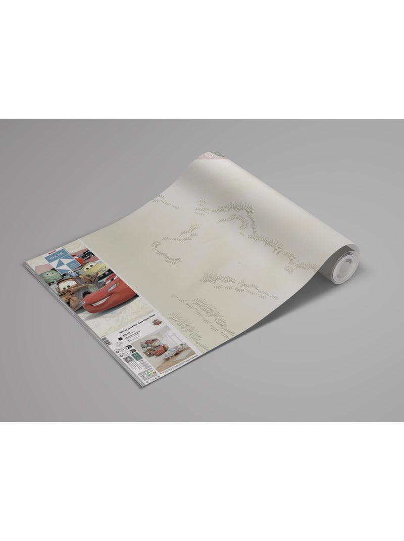 Papier peint panoramique - disney and pixar cars open road - taille: 250 x 250 cm Multicolore - Kiabi