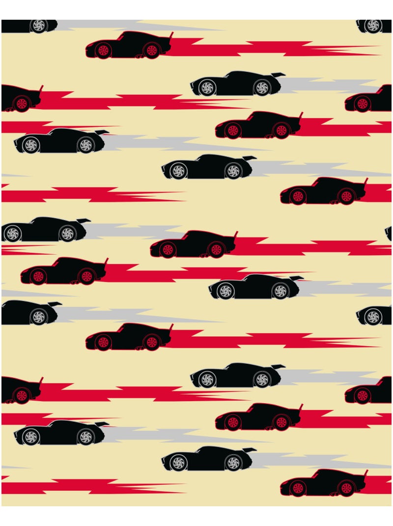 Papier peint panoramique - disney and pixar cars pattern - taille: 200 x 250 cm Multicolore - Kiabi