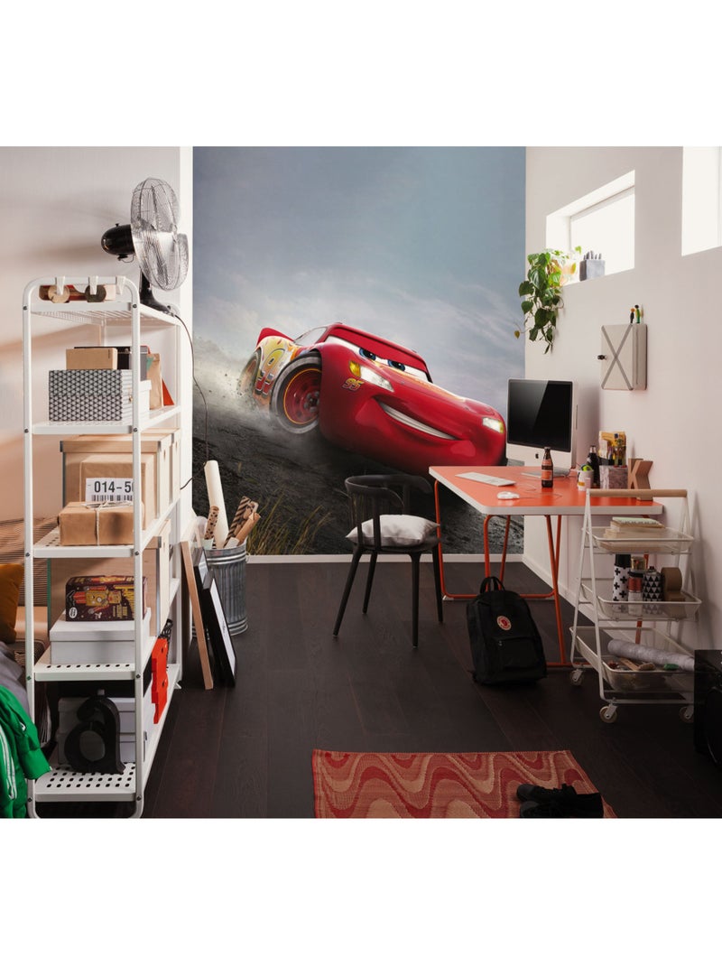 Papier peint panoramique - disney and pixar cars shine - taille: 200 x 250 cm Multicolore - Kiabi