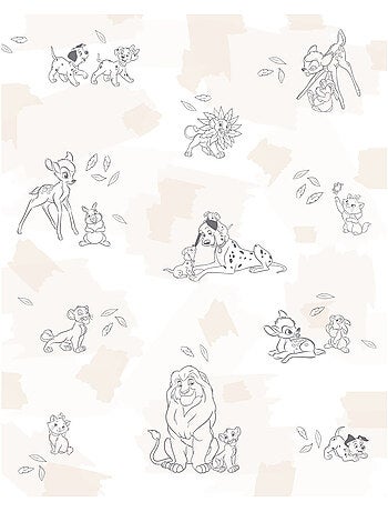 Papier peint panoramique - disney animals - taille: 200 x 250 cm