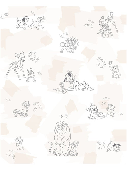 Papier peint panoramique - disney animals - taille: 200 x 250 cm - Kiabi